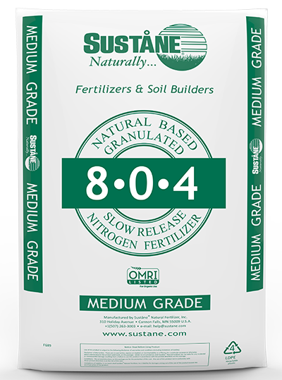 Sustane 8-0-4 Fall Winterizer 30 lb. Bag