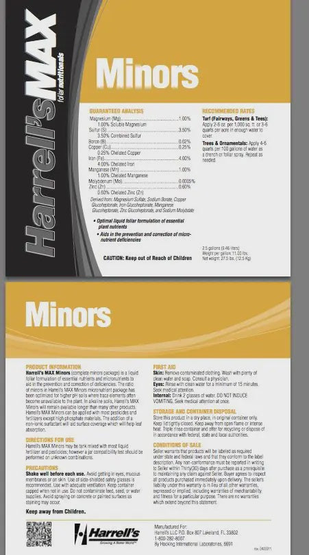Harrell's Max Minors, 2.5 Gal.
