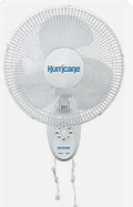 996  Hurricane Supreme Oscillating Wall Mount Fan 16 in