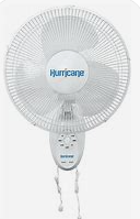 996  Hurricane Supreme Oscillating Wall Mount Fan 16 in